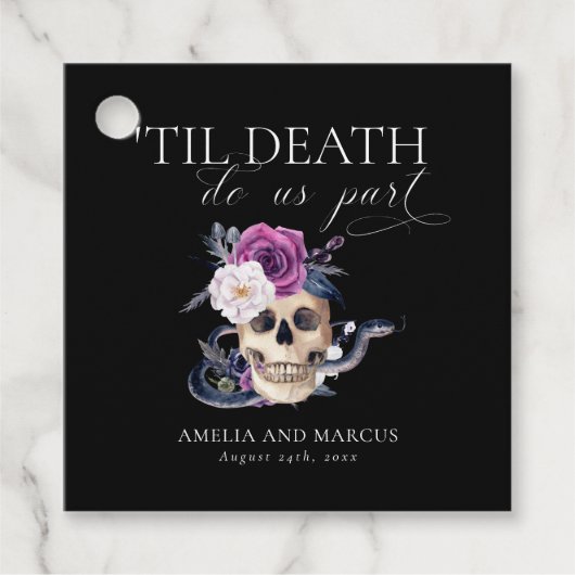 『死ぬまで紫と黒の招結婚待 フェイバータグ (正面)