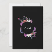 『死ぬまで紫と黒の招結婚待 招待状 (裏面)