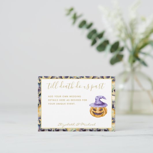 死ぬまで紫のオレンジの結婚秋 エンクロージャーカード (スタンド正面)