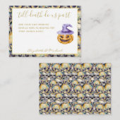 死ぬまで紫のオレンジの結婚秋 エンクロージャーカード (正面/裏面)