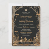 死ぬまで結婚式 スケルトンとキノコ 招待状 (正面)