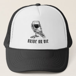 死ぬまで花嫁 or Die ゴシック バチェロレッテ パーティー キャップ