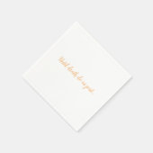 死ぬまで誓いの結婚桃を分ける スタンダードカクテルナプキン (角)