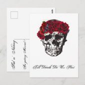 死ぬまで赤いバラが咲く ポストカード (正面/裏面)