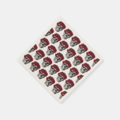 死ぬまで赤いバラのケーキを結婚分ける スタンダードカクテルナプキン (角)