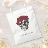 死ぬまで赤いバラのケーキを結婚分ける フェイバーバッグ (クリップ留めされた状態)