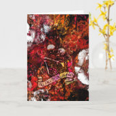 死ぬまで赤のカードを出す カード (黄色い花)