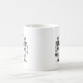 死ぬまで連れ添う クラシック - 面白い愛の引用 コーヒーマグカップ (中央)