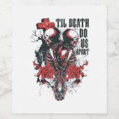 死ぬまで離れず ワインラベル (シングルラベル)