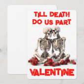 死ぬまで離れないスケルトンバレンタイン シーズンカード (正面/裏面)