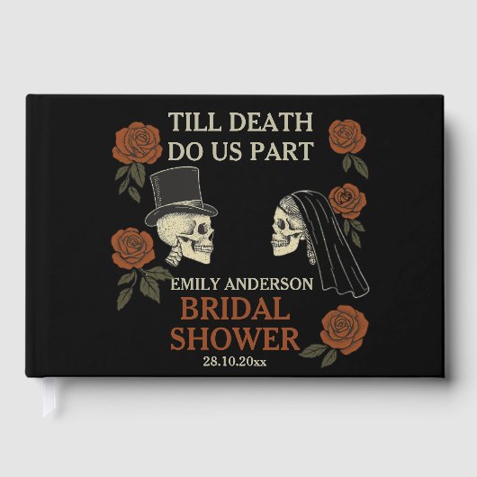 死ぬまで離れない ハロウィン ブライダルシャワー ゲストブック (正面)