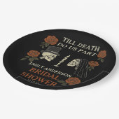 死ぬまで離れない ハロウィン ブライダルシャワー ペーパープレート (アングル)