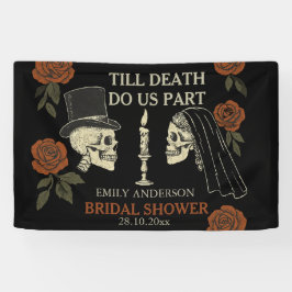 死ぬまで離れない ハロウィン ブライダル シャワー  横断幕