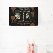 死ぬまで離れない ハロウィン ブライダル シャワー  横断幕 (インサイチュ)