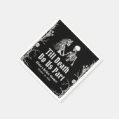 死ぬまで離れない ハロウィーンブライダルシャワー スタンダードカクテルナプキン (角)