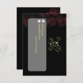 死ぬまで離れない 招待状返信カード 出欠カード (正面/裏面)