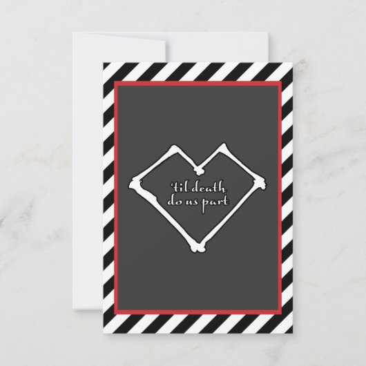 死ぬまで離れない 招待状 (正面)