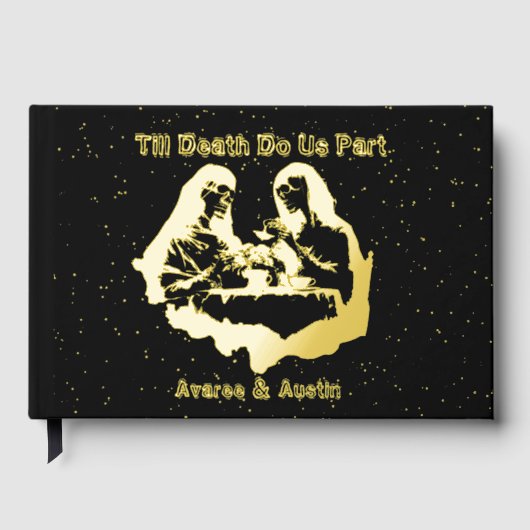 死ぬまで黒と金の箔 ゲストブック (正面)