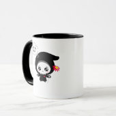 死ぬまで - おもしろバレンタインデーの定番 マグカップ (正面左)