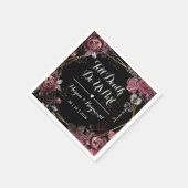 死ぬまで |ゴシックブラックダーク結婚ズ スタンダードカクテルナプキン (角)