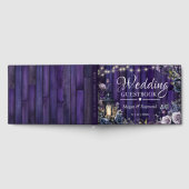 死ぬまで |ゴシッ結婚クのダークパープル ゲストブック (全面)