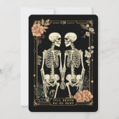 死ぬまで |タロット結婚式招待状 招待状 (裏面)