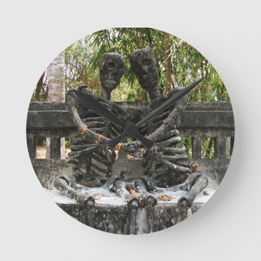 死ぬまで…ノングカイ,タイ ラウンド壁時計 (正面)