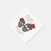 死ぬまで |パーソナライズされた結婚s スタンダードカクテルナプキン (角)