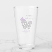 死ぬまで |パープル結婚の贈り物のお願い タンブラーグラス (裏面)