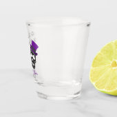 死ぬまで |パープル結婚式の引き出物 ショットグラス (右)