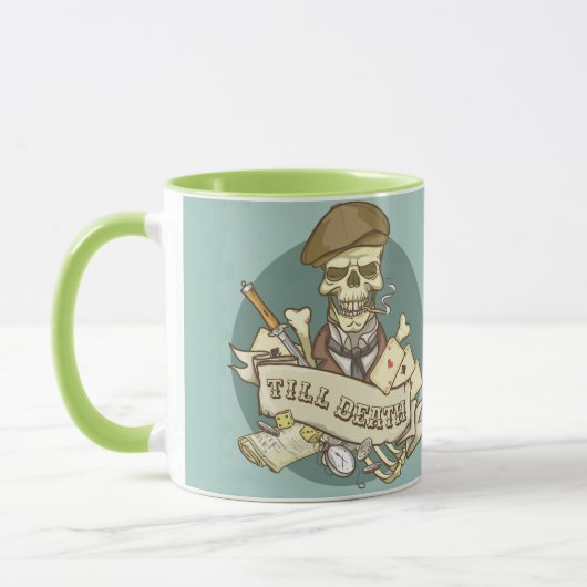 死ぬまで マグカップ (左)