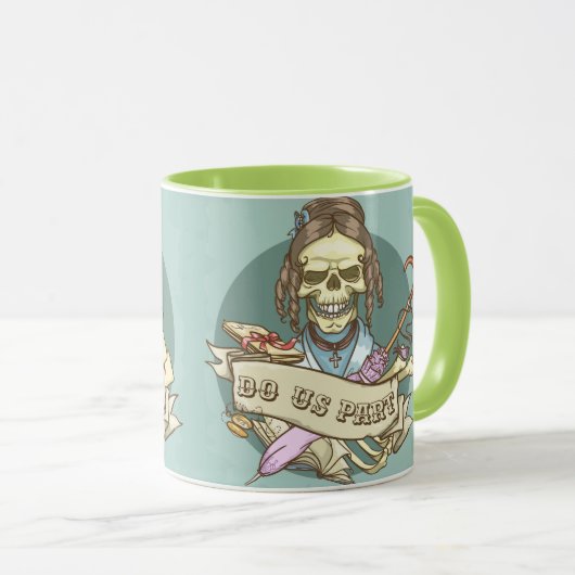 死ぬまで マグカップ (正面右)