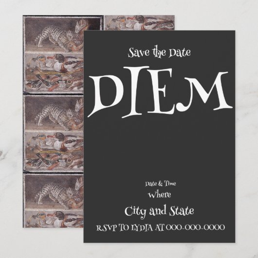 死ぬまで 招待状 (正面/裏面)