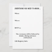 死ぬまで 招待状 (裏面)