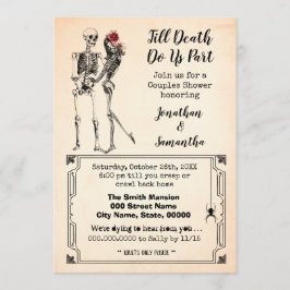 死ぬまで、私たちはハロウィンのカップルシャワーを浴びる 招待状