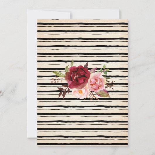 死ぬまで、私たちは別れるスカルカップルのシャワー 招待状 (裏面)