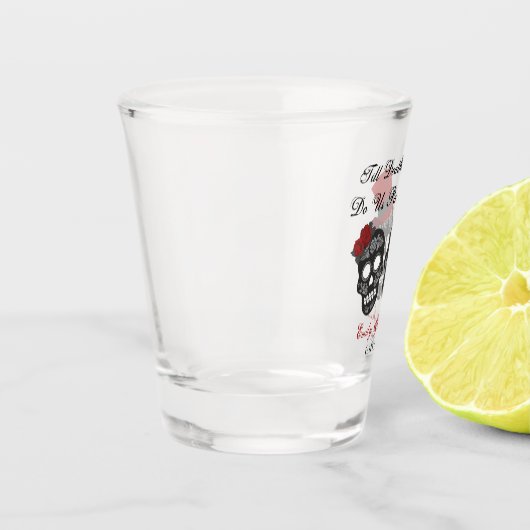 死ぬまで |結婚式の引き出物 ショットグラス (左)