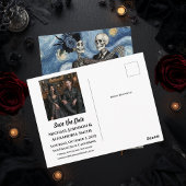 死ぬまで Skeleton Van Gogh ゴシック セーブ・ザ・デート ポストカード