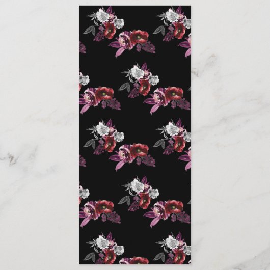 死ぬまでPart, Skeleton Bride Groom Menu メニュー (裏面)