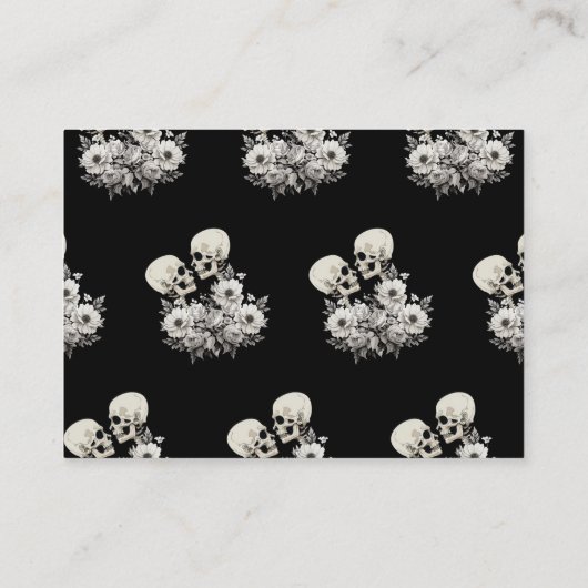 死ぬまでPart Skeleton CouleフローラRSVP 名刺 (裏面)