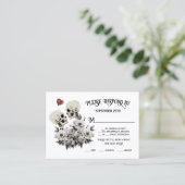 死ぬまでPart Skeleton CouleフローラRSVP 名刺 (スタンド正面)