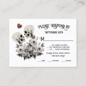 死ぬまでPart Skeleton CouleフローラRSVP 名刺 (正面)