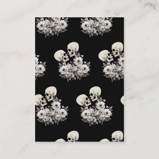 死ぬまでPart Skeleton Infoと詳細 名刺 (裏面)