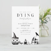 死ぬパーティー大人ハローウィンパーティ招待状 招待状 (スタンド正面)