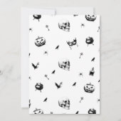 死ぬパーティー大人ハローウィンパーティ招待状 招待状 (裏面)