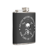 死ぬ前にフラスコ（灰色） フラスク (右)