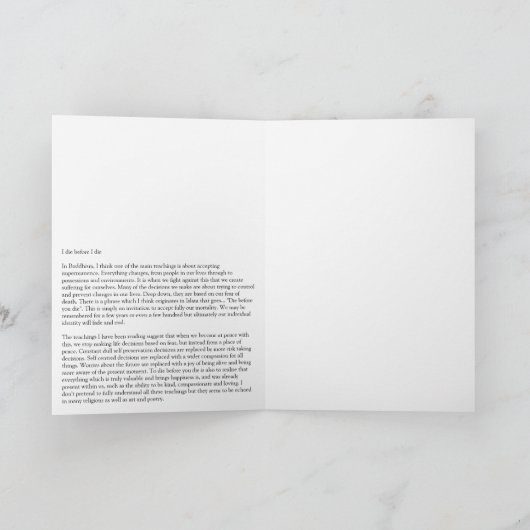 死ぬ前に死ぬ カード (内部)