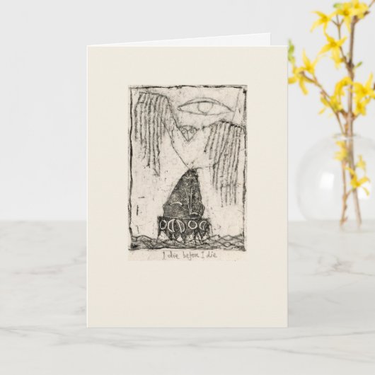 死ぬ前に死ぬ カード (黄色い花)