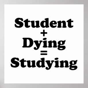 死ぬ同輩の調査と学生 ポスター