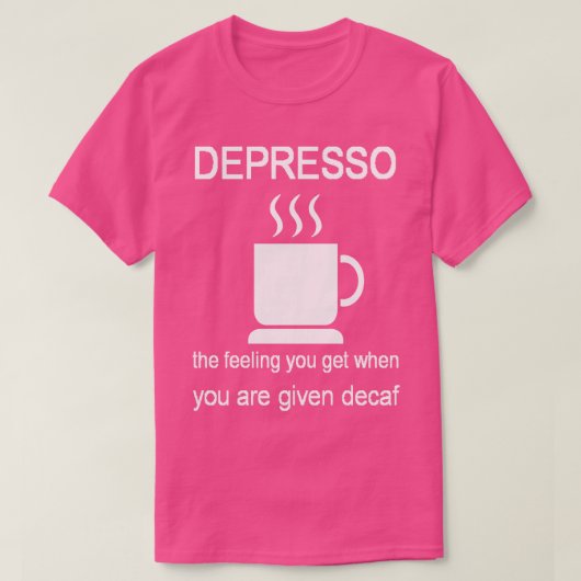 死ぬ感じと来る人を抑え与える Tシャツ (デザイン正面)